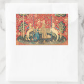 Sticker Rectangulaire Fleurs d'Imaginaires, Animaux (Sac)