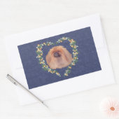 Sticker Rectangulaire Fleurs d'Orange Pékin (Enveloppe)