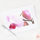 Sticker Rectangulaire Fleurs d'orchidées aziza (Enveloppe)