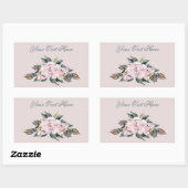 Sticker Rectangulaire Fleurs roses Magnolia en pleine floraison (Feuille)