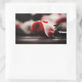 Sticker Rectangulaire Fleurs roses vintages (Sac)