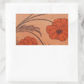 Sticker Rectangulaire Fleurs sauvages (Sac)