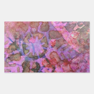 Sticker Rectangulaire Flocon de neige Abstrait