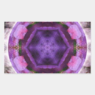 Sticker Rectangulaire Floraison