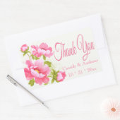 Sticker Rectangulaire Floral (Enveloppe)