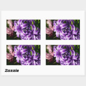 Sticker Rectangulaire Floral Blue Hyacinth (Feuille)