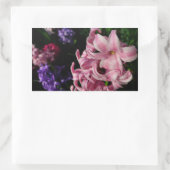 Sticker Rectangulaire Floral Pink Hyacinth (Sac)