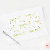 Sticker Rectangulaire Flore et Fleurs (Enveloppe)
