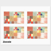 Sticker Rectangulaire Flore sur le sable par Paul Klee (Feuille)