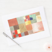 Sticker Rectangulaire Flore sur le sable par Paul Klee (Enveloppe)