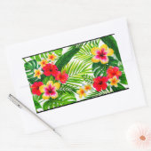 Sticker Rectangulaire Flore tropicale (Enveloppe)
