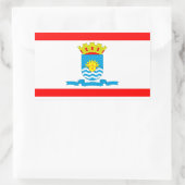 Sticker Rectangulaire Florianópolis, drapeau de la ville brésilienne Sti (Sac)