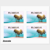 Sticker Rectangulaire Floride (Feuille)