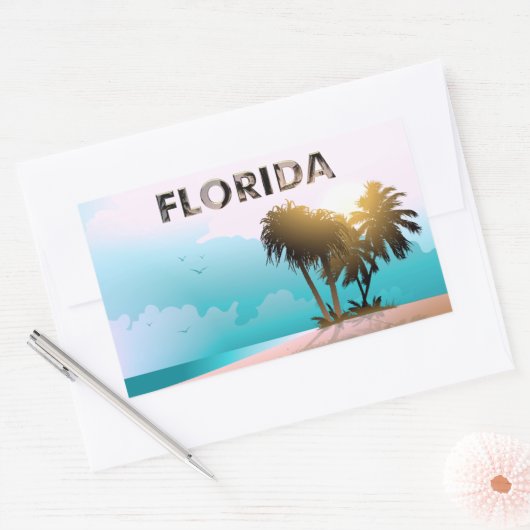 Sticker Rectangulaire Floride (Enveloppe)