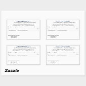 Sticker Rectangulaire FLORIDE Certificat de déclaration de notaire Docum (Feuille)