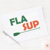 Sticker Rectangulaire Floride debout pagayage (Enveloppe)
