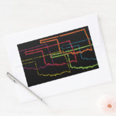 Sticker Rectangulaire flou de fierté oklahoma (Enveloppe)