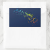 Sticker Rectangulaire flou de refroidissement hawaïen (Sac)