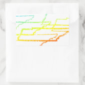 Sticker Rectangulaire flou de refroidissement tennessee (Sac)