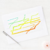 Sticker Rectangulaire flou de refroidissement tennessee (Enveloppe)