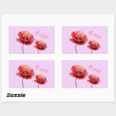 Sticker Rectangulaire Flower (Feuille)