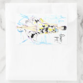 Sticker Rectangulaire Flower Pop ! (Sac)