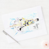 Sticker Rectangulaire Flower Pop ! (Enveloppe)