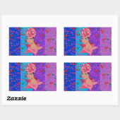 Sticker Rectangulaire Flower Renewal (Feuille)