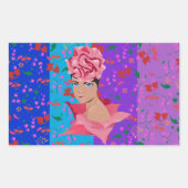 Sticker Rectangulaire Flower Renewal (Devant)