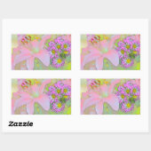 Sticker Rectangulaire Flowers Colourful (Feuille)