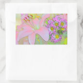 Sticker Rectangulaire Flowers Colourful (Sac)