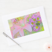 Sticker Rectangulaire Flowers Colourful (Enveloppe)