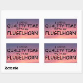 Sticker rectangulaire Flugelhorn Time (Feuille)