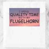 Sticker rectangulaire Flugelhorn Time (Sac)