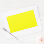 Sticker Rectangulaire Fluo jaune pur plaisir à la Personnaliser (Enveloppe)