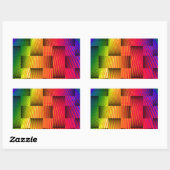 Sticker Rectangulaire Flux d'amour_ (Feuille)