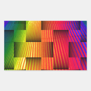 Sticker Rectangulaire Flux d'amour_