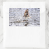 Sticker Rectangulaire Flying Osprey & Fish HDR Wildlife Photo Don (Sac)
