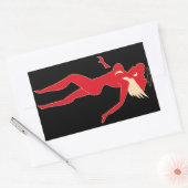 Sticker Rectangulaire Flying Tigers - L'Ange de l'Enfer (Enveloppe)