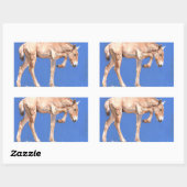 Sticker Rectangulaire Foal de Przewalski 2012 (Feuille)