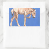 Sticker Rectangulaire Foal de Przewalski 2012 (Sac)