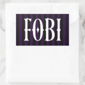 Sticker Rectangulaire FOBI Peur d'être inclus Humour antisocial (Sac)