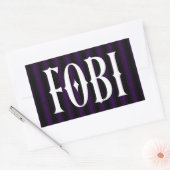 Sticker Rectangulaire FOBI Peur d'être inclus Humour antisocial (Enveloppe)