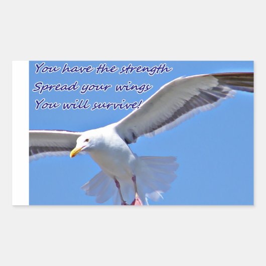 Sticker Rectangulaire Foi & Force_ (Devant)