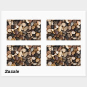Sticker Rectangulaire Fond de galets (Feuille)