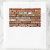 Sticker Rectangulaire Fond de mur en briques (Sac)