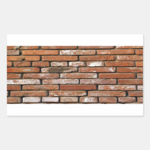 Sticker Rectangulaire Fond de mur en briques