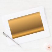 Sticker Rectangulaire Fond doré (Enveloppe)
