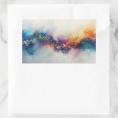 Sticker Rectangulaire Fonds d'écran et arrière-plans d'art de notes musi (Sac)