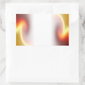 Sticker Rectangulaire Fonte rouge glorieuse (Sac)